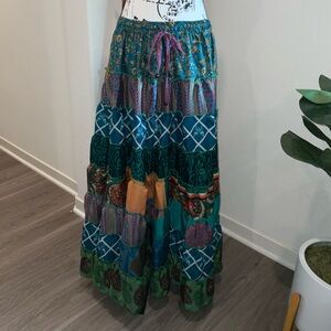 Bohemian Multicolor Maxi Skirt